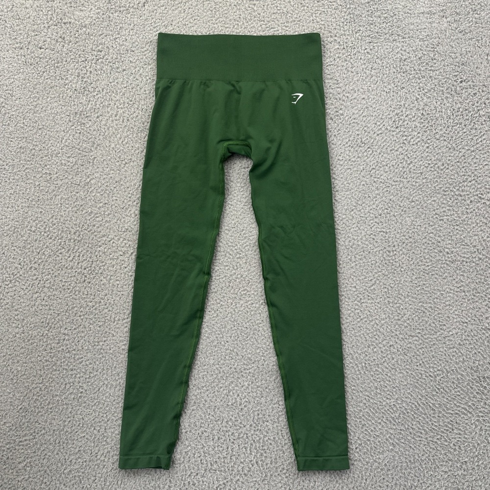 Gymshark Everyday Seamless Leggings Green Athletic Workout Gym Women Small x 23